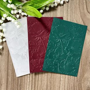 3D plastic concave-convex embossing mold texture clip snowflake concave-convex template embossing plate embossing printing clip hand account tool
