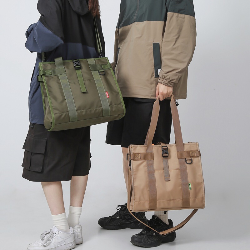 Ins Large-Capacity Oxford Cloth Tote Bag, Men's Solid Color Shoulder Bag, Women's Travel Bag, Crossbody Bag, Men's High-End Style Ins Large-Capacity Oxford Cloth Tote Bag, Men's Solid Color Shoulder Bag, Women's Travel Bag, Crossbody Bag, Men's High-End Style
