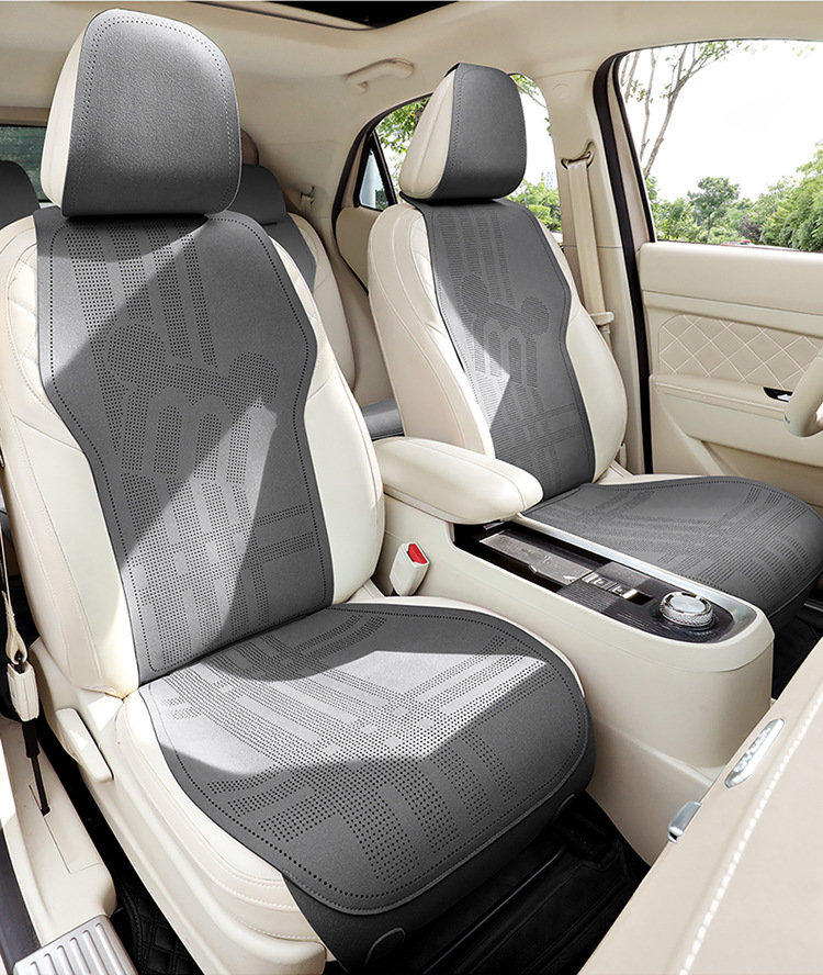 2026 new suede material saddle cushion car seat cushion all-season small waist seat cushion MA9