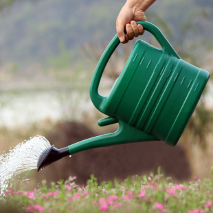 Large capacity plastic watering pot watering pot watering pot 12L long mouth gardening watering pot factory outlet