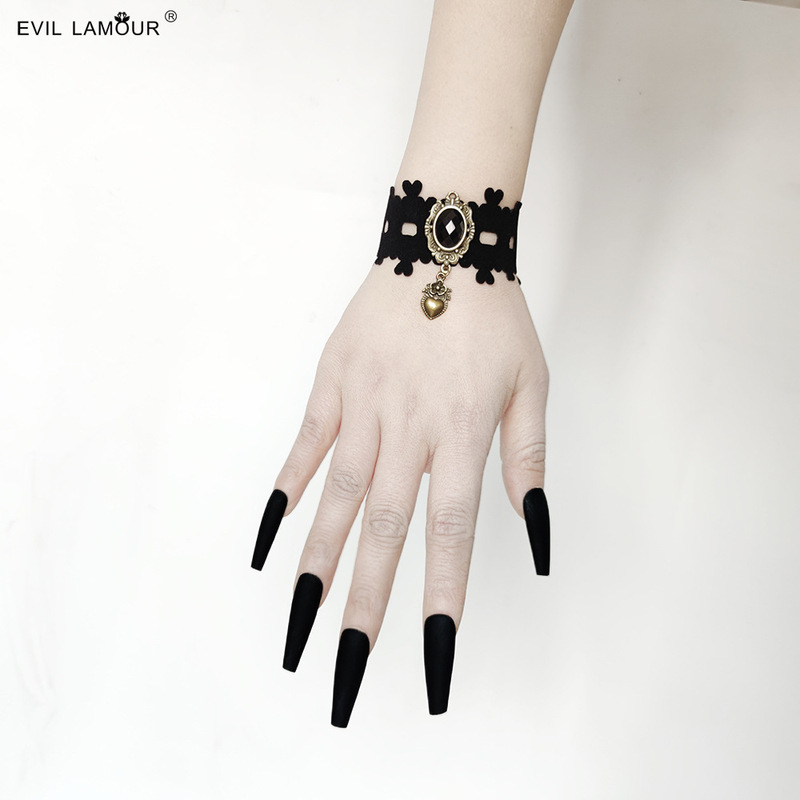 Lolita Love Pendant Bracelet Dress Accessories Dark Wind Bar Nightclub Spice Girl Jewelry Bracelet WS-32-1