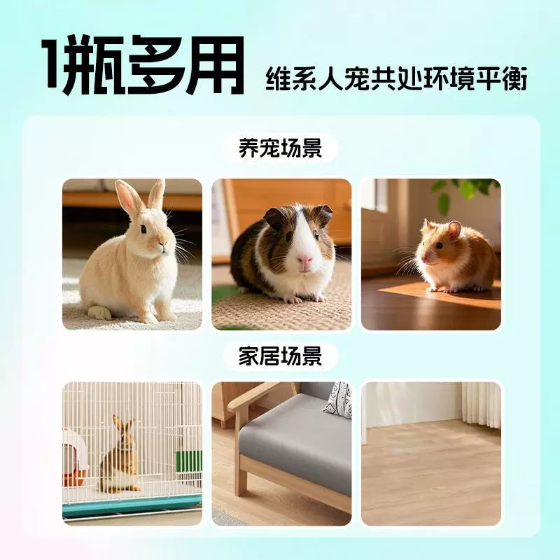 Rabbit, deodorant, antibacterial spray, sanitizer, perfume, pet