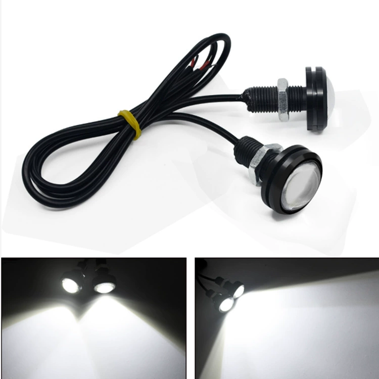Авто LED автомобильный свет 23 мм-4014 12 линз, яркий глаз орла, мощный дневной свет, поворотник для вождения