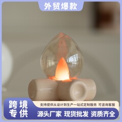 ファイヤーナイトライトインターネットセレブ人気ギフト充電式ファイアランプ寝室のベッドサイドハイエンド装飾品クリエイティブナイトライト