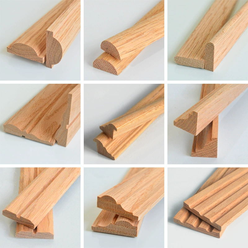 Декоративный молдинг из массива ясеня для дверных проемов и оконных рам, декоративный молдинг для потолка и стен в европейском стиле, плоская панель из массива дерева.