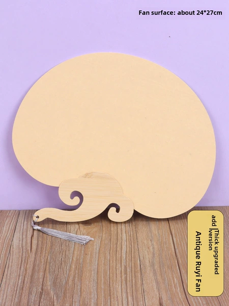[Thickened with bleached paint] 5 antique Ruyi fans