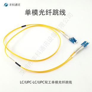 Telecom-grade single-mode fiber patch cord G655C LC-LC dual-core 2 m UPC connector 9/125 duplex patch cord