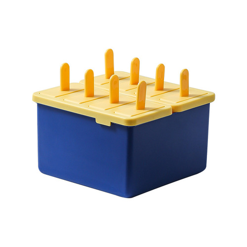 Household refrigerator homemade ice cream ice cream popsicle creative 8 grid 4 grid ice cream pudding popsicle mold