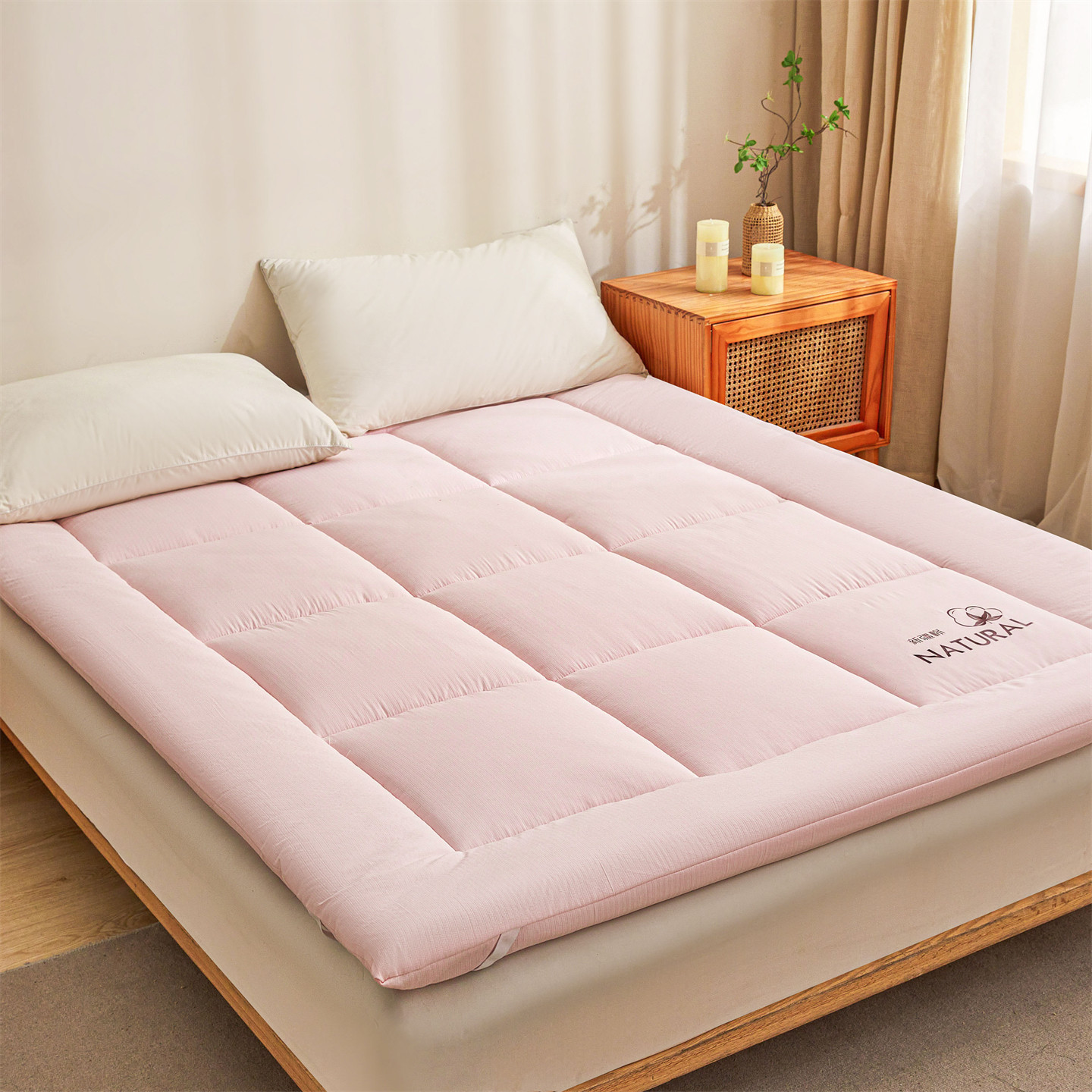 Poudre de jade-[Surmatelas en coton de classe A du Xinjiang] / 90*200cm2 jin