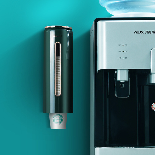 Take out the cup paper cup holder, cup holder, place disposable cups, water cup storage box, magic water dispenser, cup drop device, shelf