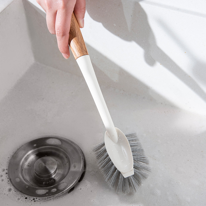 긴 손잡이 바닥 브러시 나무 손잡이 하드 브러시 욕실 타일 바닥 배수 청소 브러시 야외 바닥 브러시 나무 손잡이 바닥 브러시