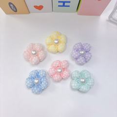 儿童可爱甜美花朵发夹配件辅料碎发刘海夹子配饰女孩布艺发卡发饰
