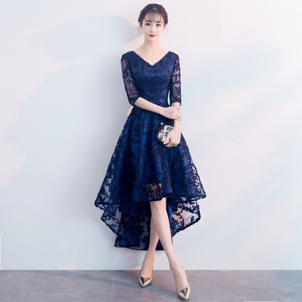 Blue elegant evening dress
