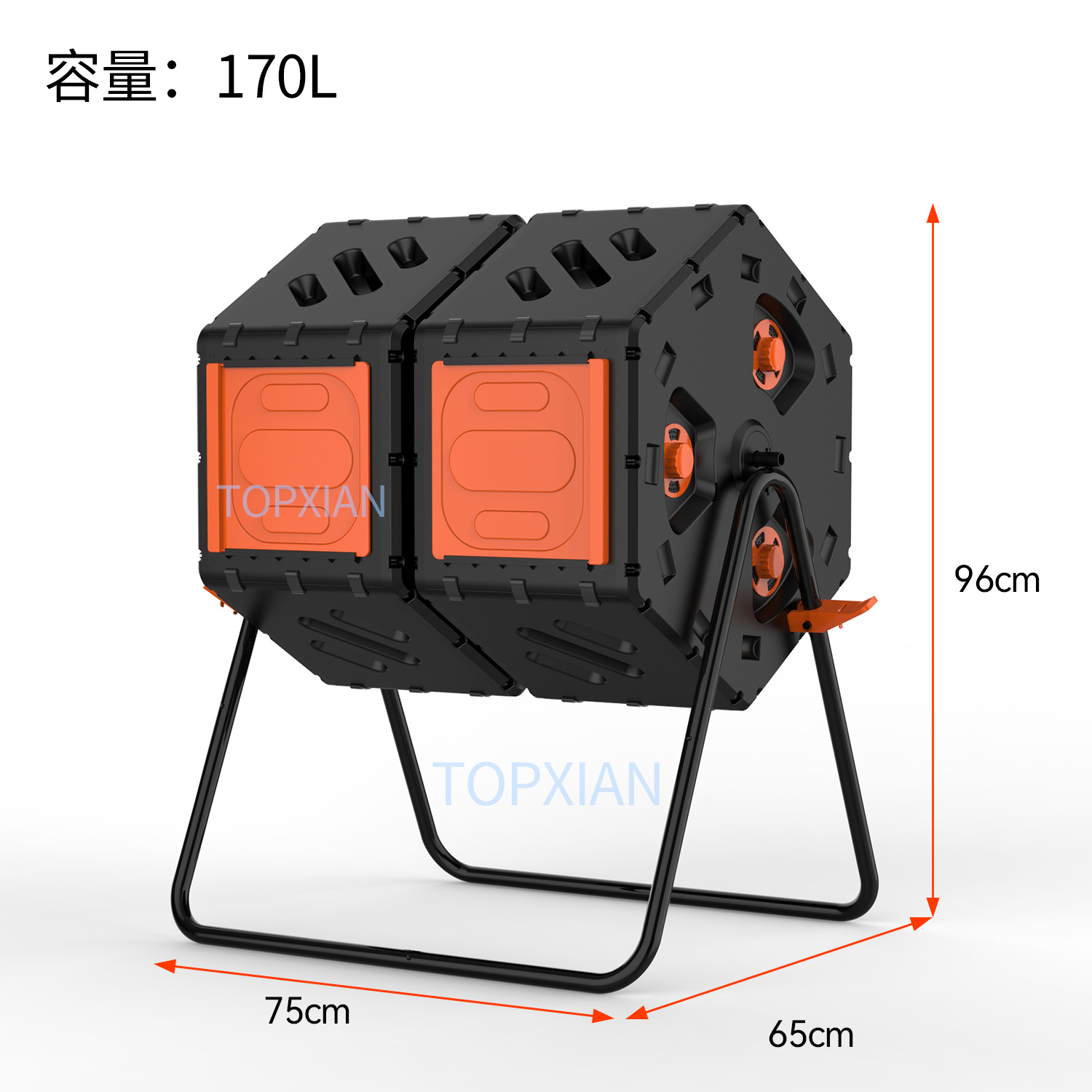 Contenedor de compostaje plegable para jardín, para exteriores, para fertilizante orgánico, residuos de cocina y hojas.