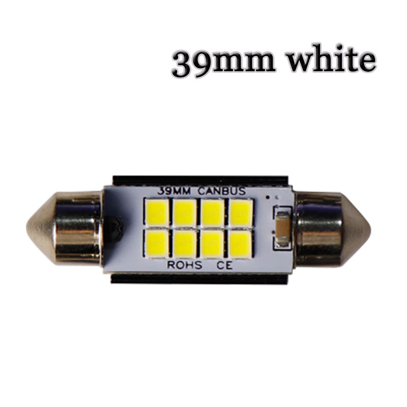 Decoding Wide Voltage LED 2835 4 6 8 Lights Festoon 29-41MM 12-24V
