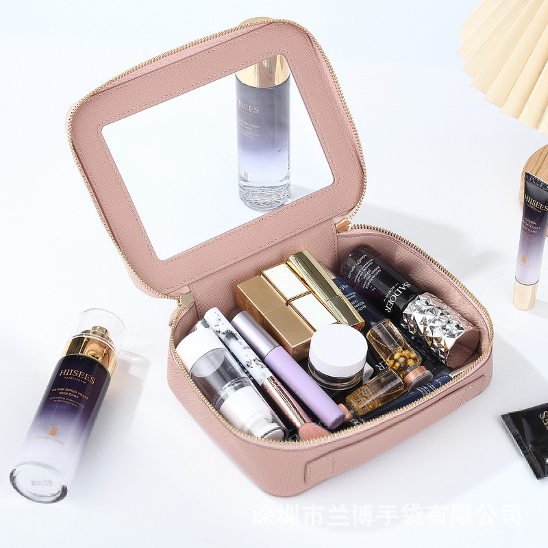 クロスボーダー新型旅行化粧バッグ携帯化粧品収納袋女性透明pu防水化粧バッグ|undefined