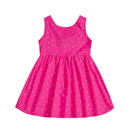 Foreign trade 2024 spring and summer new style girls' sleeveless cherry print dress children's Korean style princess dress