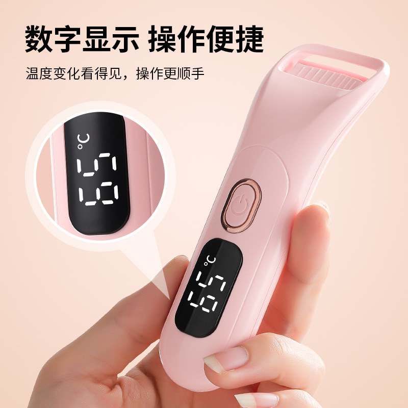 新款数显加热烫睫毛夹电动温控烫睫毛电睫毛夹卷翘便携睫毛器|undefined