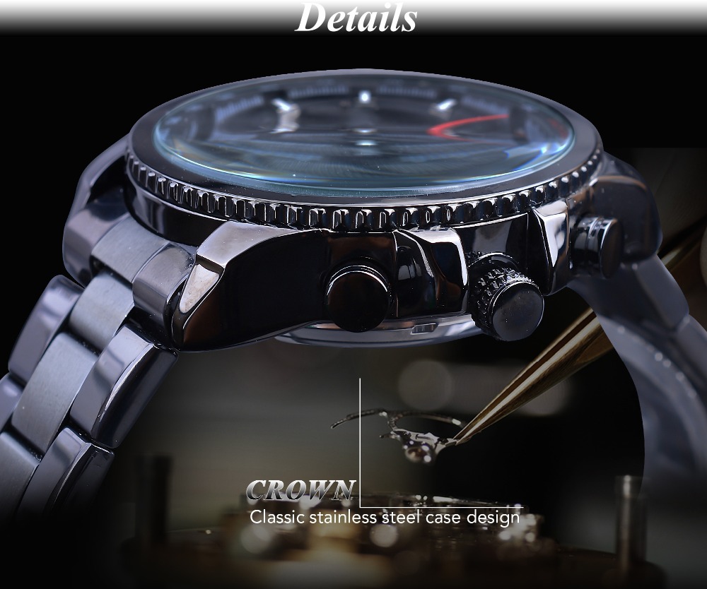Men's Automatic Mechanical Watch With Multifunctional Dial Design_voghion.com