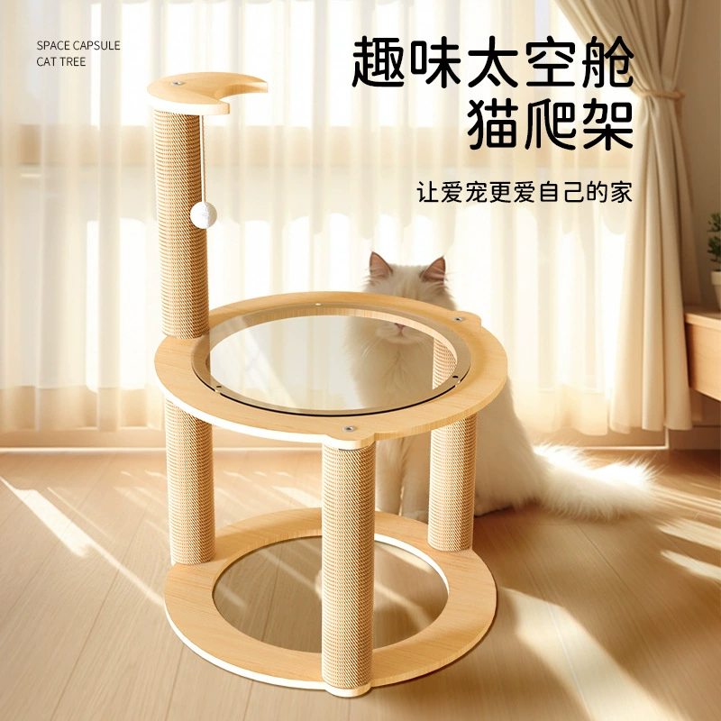 Дерево для кошек, лежанка, спальное место, полка для кошек, многоповерхностная платформа для прыжков, стойка для когтеточков, комплексная лазательная конструкция для котят и кошек.