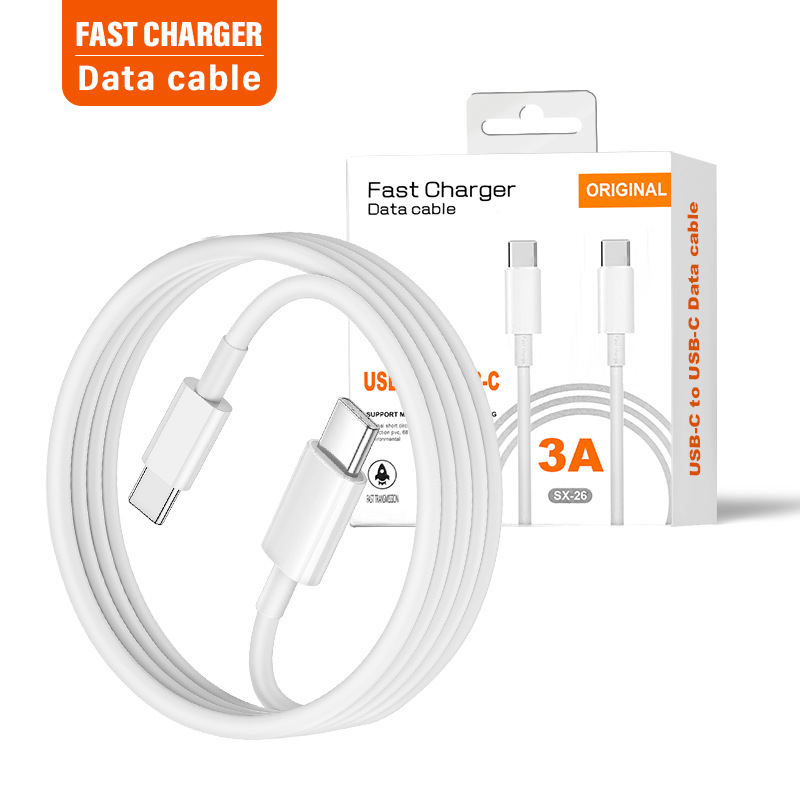 USB C Cable Type-C Pd Data Cable 3A Fast Charging Cable for iPhone Samsung Mobile Phone