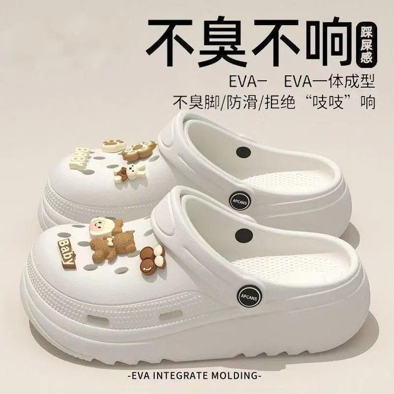 Zapatos de grano grueso para mujeres 2025, nuevos zapatos de verano para mujeres embarazadas con suela suave antideslizante antiodor, sandalias para mujeres image 17