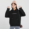 Warm warm sweatshirt for elementary school students, velvet jacket with hood, loose fit, Korean style, 2022 collection, increased thickness