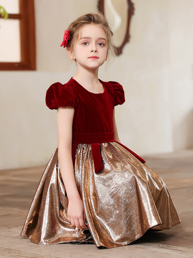 Falda de vestir para niños verano nuevo vestido de gama alta boda niña de las flores falda tutú vestido de un año falda de ropa para niños