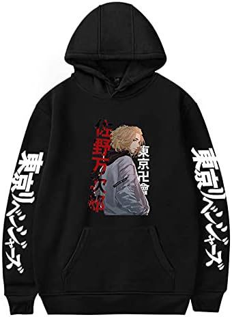 Unisex Anime Tokyo Hoodie Manjiro Sano Printing Long