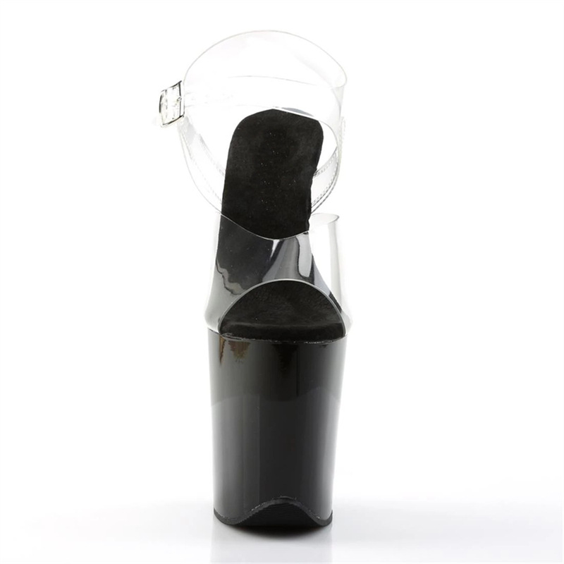 26cm nuevo odiar el día alto modelo de zapatos de baile de tubo de acero sandalias de talón alto zapatos transparentes impermeables de mesa de zapatos de mujer 2024