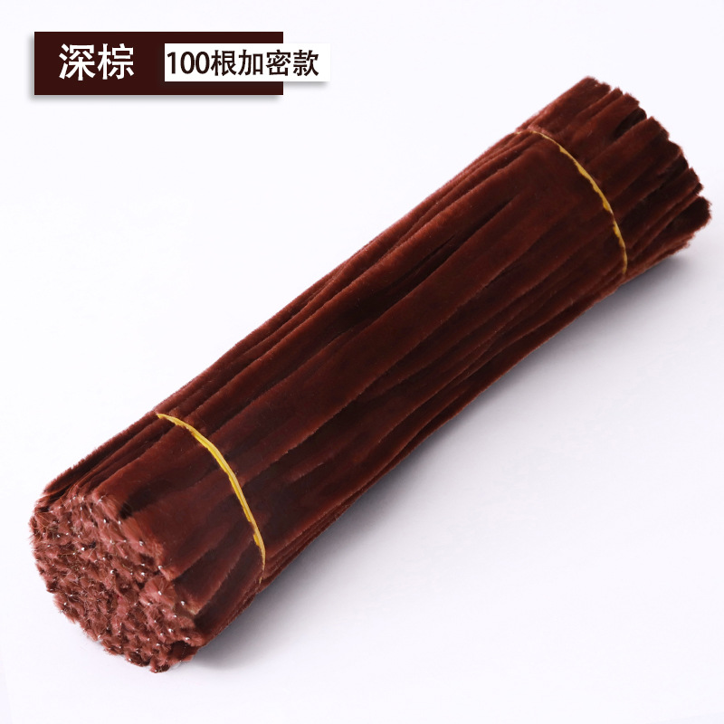 Macarón torsión varilla de cifrado ramo de terciopelo hecho a mano DIY material paquete de juguetes inteligentes fuegos artificiales raíz de pelo colorido