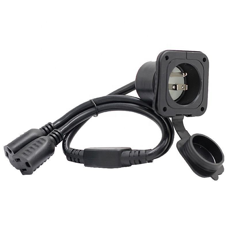 15A 250V 14AWG 美国3叉防水NEMA 5-15P家用电器扩展电缆