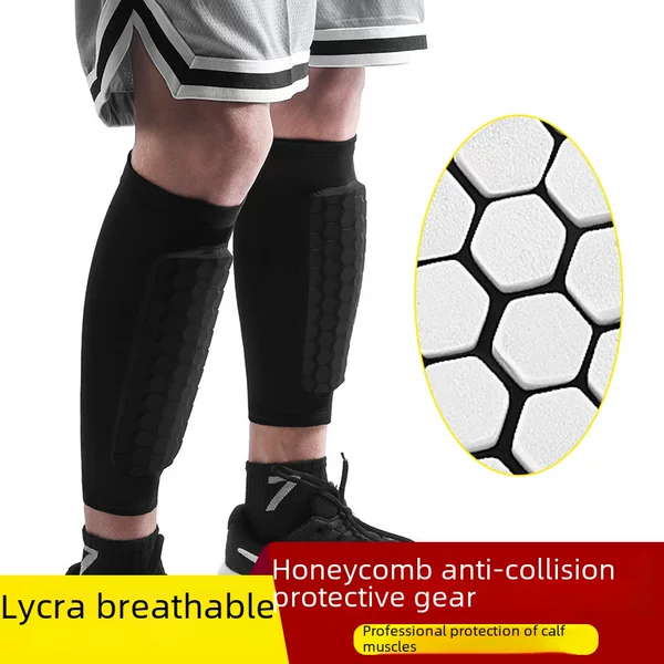 Honeycomb Anti-collision Outdoor Sports Leg Cover Universal Football Leg Socks Breathable Anti-collision Leg Cover Men's Running Wholesale
