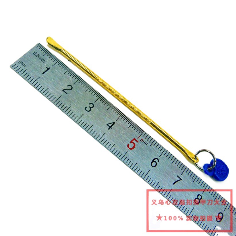Peach heart pendant ear spoon bottled gold digging/ear rake Xinmeida one yuan department store supply head factory price direct sales