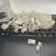 三择创通51693监控网络网线RJ45电脑接头非屏蔽超五类8P8C水晶头