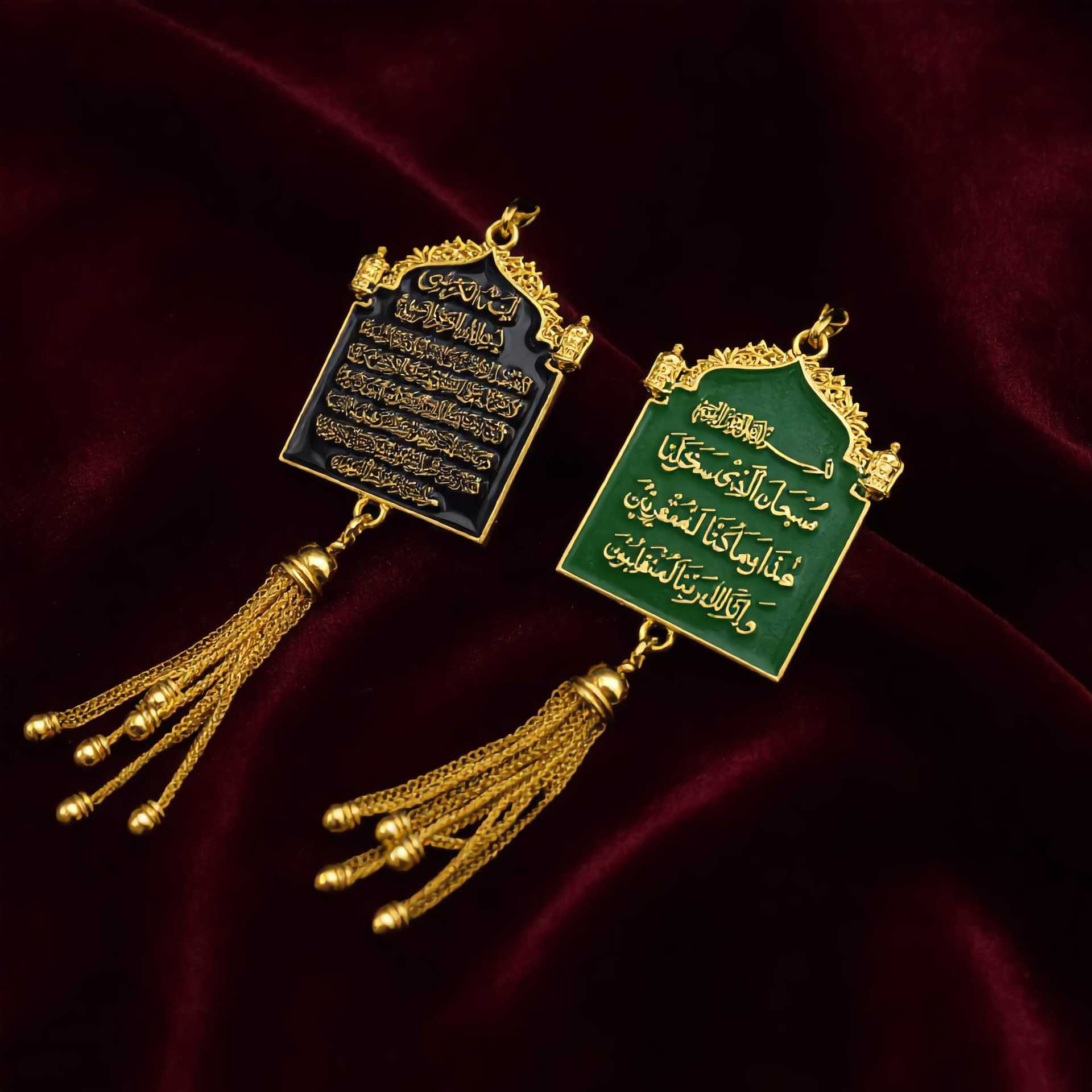 Cross-Border Middle Eastern Saudi Style Multi-Color Fashion Pendants, Car Rearview Mirror Pendants, Accessories with Various Styles, Car Pendants