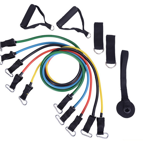 Direct Manufacturer Supply Pull-up Bar Resistance Bands Set Multi-functional Door-mounted Exercise 11-Piece Combo Fitness Pull-up Rope