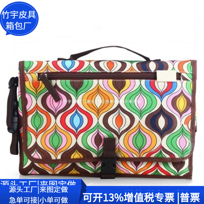 국경 간 아기 접이식 가방 다기능 RPET 기저귀 교환 패드 유아 기저귀 패드 가방 맞춤형 공장