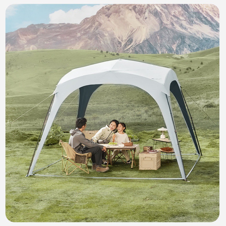 Mugaodi Holiday Dome Automatic Canopy Tent for Outdoor Camping, Black Uv Protection, Sunshade, No-Assembly Quick-Open Lazy Tent