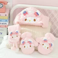 Новый зимний девчушка сердце мультфильм милая Мелоди подруга теплая толстая шляпа шарф перчатки из трех частей