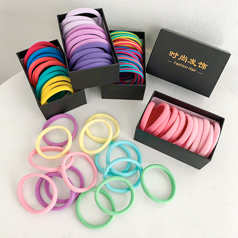 Caja de regalo banda de pelo sin costuras cuerda de pelo 2022 nueva banda de goma lazo de pelo femenino adulto alto elástico cuerda de pelo durable