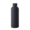 Capacious street thermos stainless steel, handheld sports bottle, glass, American style