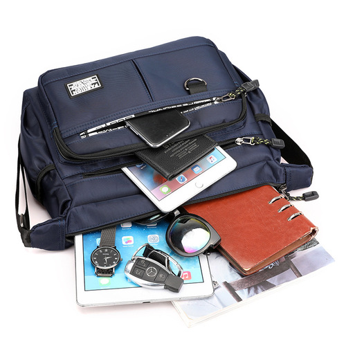 Large Capacity Men's Shoulder Bag Waterproof Durable Backpack with Multiple Pockets Business Bag Business Casual Men's Crossbody Bag
