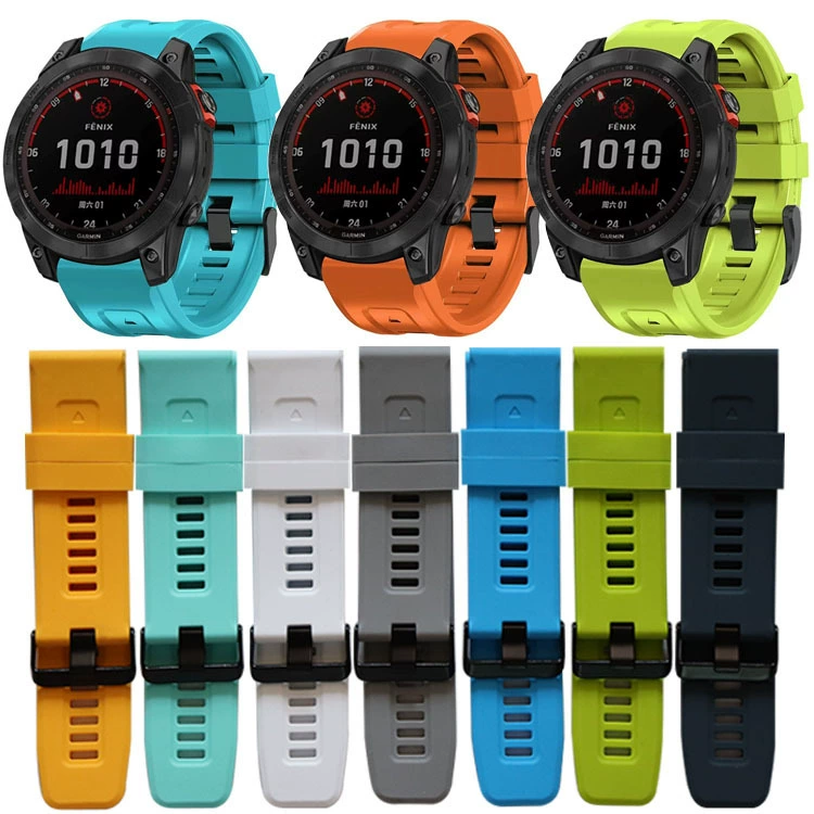 Совместимо Garmin Jiaming Fenix7 7X, Fenix6 6x, Fenix5 5X, экспресс-раскрытие, силикон Tib