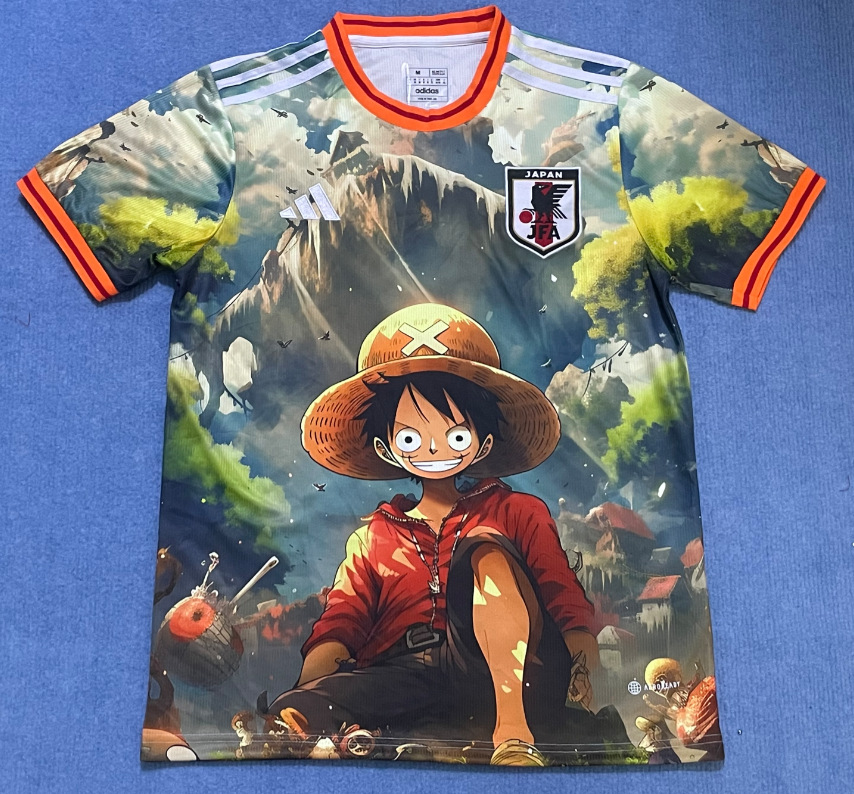 25-26 Nueva camiseta de anime de camiseta japonesa One Piece Samurai Sakura Dragon Ball Uniforme de fútbol transfronterizo de edición especial