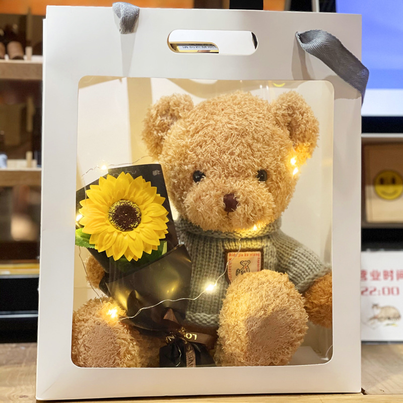 Oso de peluche Osito Muñeca Muñeca Muñeca de trapo Juguete de peluche Día del niño Día de San Valentín chino Regalo de cumpleaños femenino