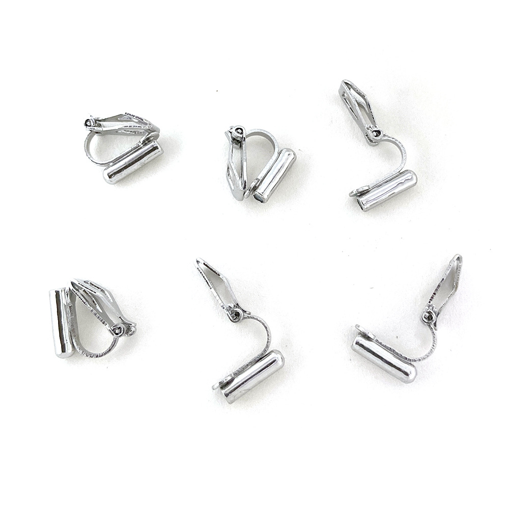 Triángulo oreja clip convertidor pendientes de plata aguja de conversión triángulo clip accesorios de joyería DIY hecho a mano earless clip de oreja