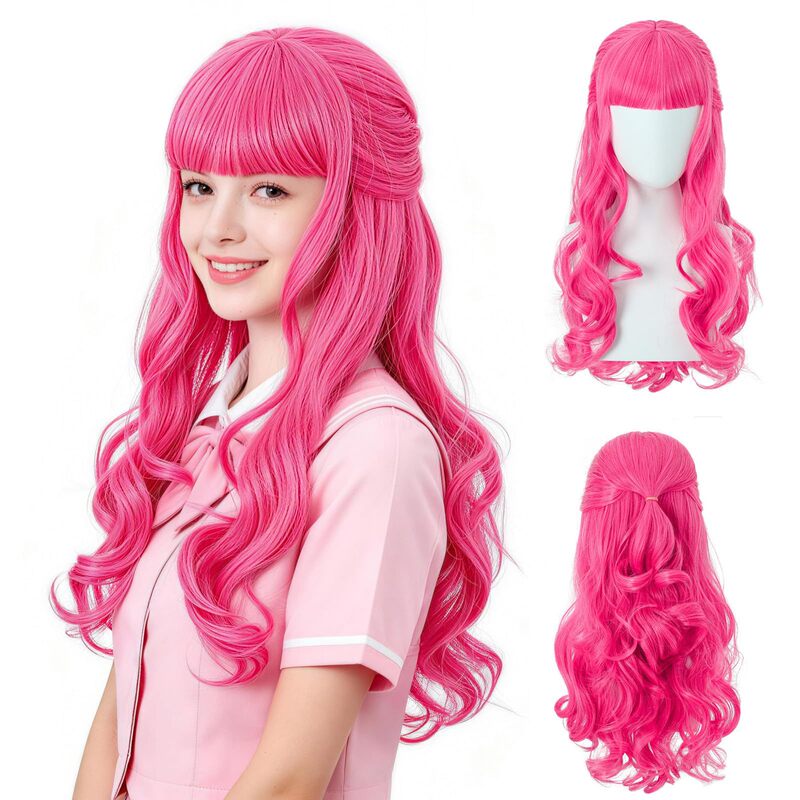 Descendants 4: Starlight Heir Princess Rebel Alliance Red Heart Rising Chloe cosplay wig set Descendants 4: Starlight Heir Princess Rebel Alliance Red Heart Rising Chloe cosplay wig set