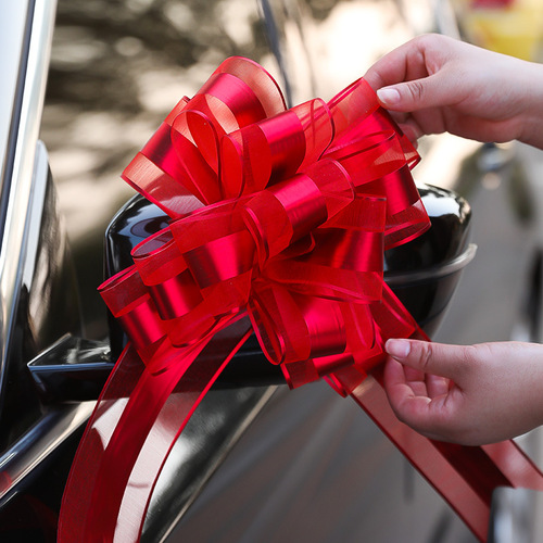 Wedding car pull flowers, fleet decoration supplies, wedding room layout, bow, wedding car, car ribbon, hand drawn flowers