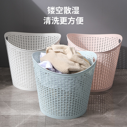 Simple dirty clothes storage basket household stackable dirty clothes basket laundry basket Japanese style plastic dirty clothes basket storage basket